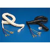 [102742] TELEFOONSNOER SPIRAAL 6P4C/4  ZWART
