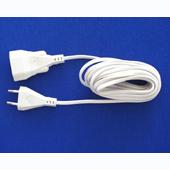 [105960] VERLENGSNOER  5M 2X0.75 WIT LOS