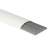 [107300] Vloerkanalen wit (2m) 75x16mm 2m