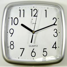 [107435] WANDKLOK SILVER VIERKANT 25X25