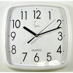 [107438] WANDKLOK WHITE VIERKANT 25X25