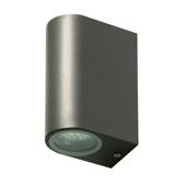[107455] WANDLAMP LED GU10 2x3W incl ZWART AFGEROND